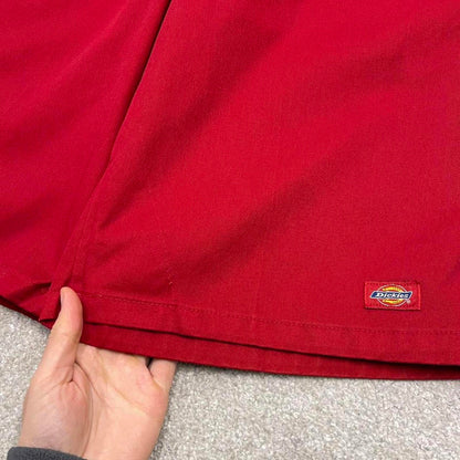 Y2k baggy Dickies shorts skater style red Long wide leg chino summer festival shorts