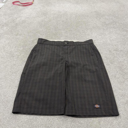 Dickies checkered carpenter shorts khaki Twill chino skater style shorts loose long leg