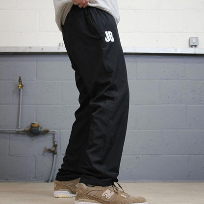 Black Nike trackies Large loose y2k floaty leg joggers embroidered Swoosh logo