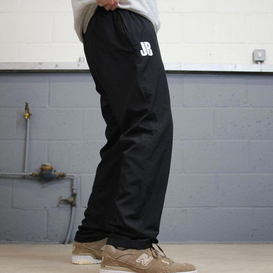 Black Nike trackies Large loose y2k floaty leg joggers embroidered Swoosh logo