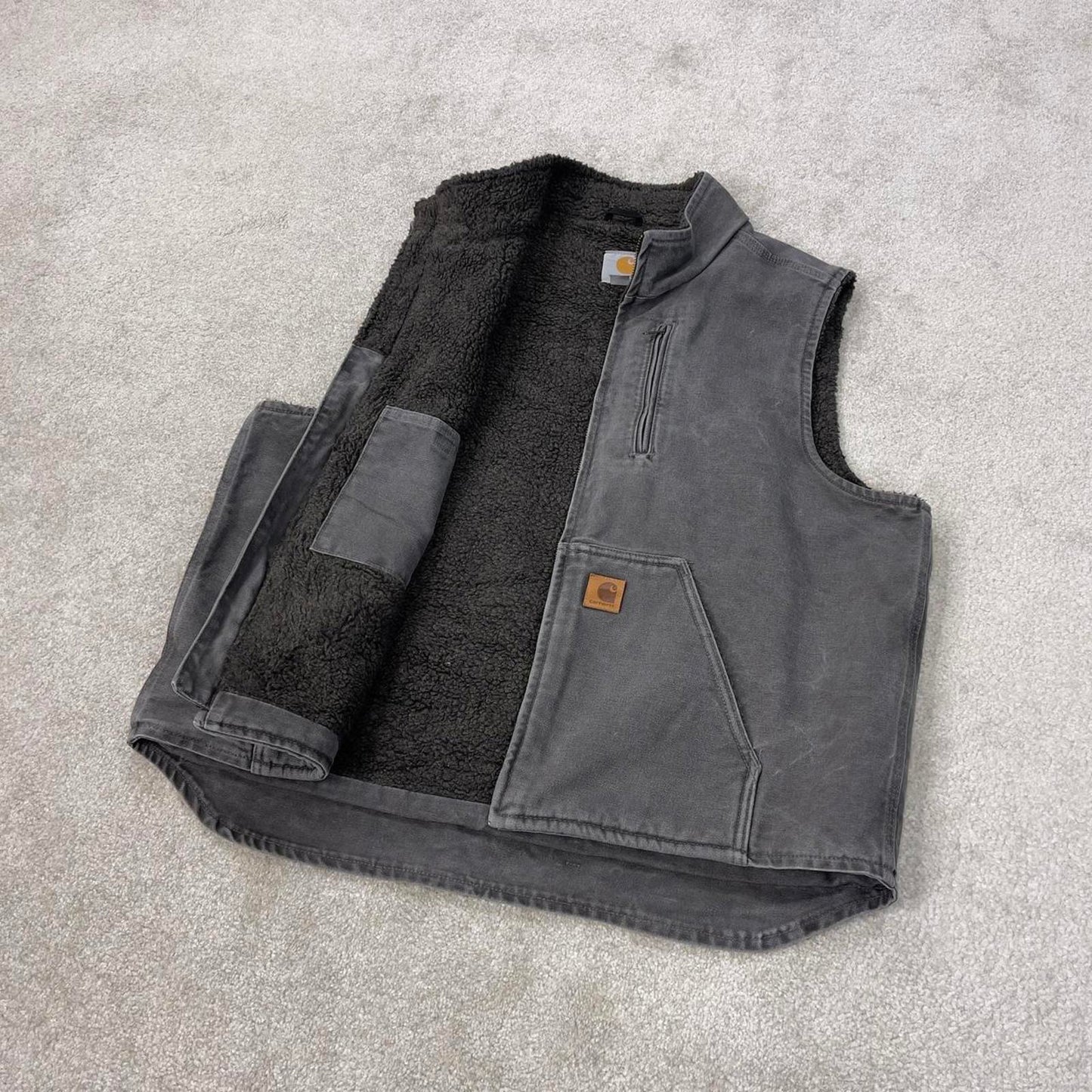 Grey vintage Carhartt Gilet XL