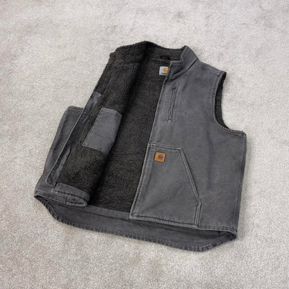 Grey vintage Carhartt Gilet XL