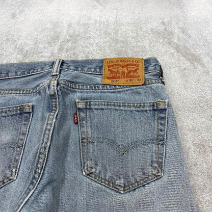 Y2k Levi's 505 jeans blue 30x32 Straight leg / slim denim pants red tab logo
