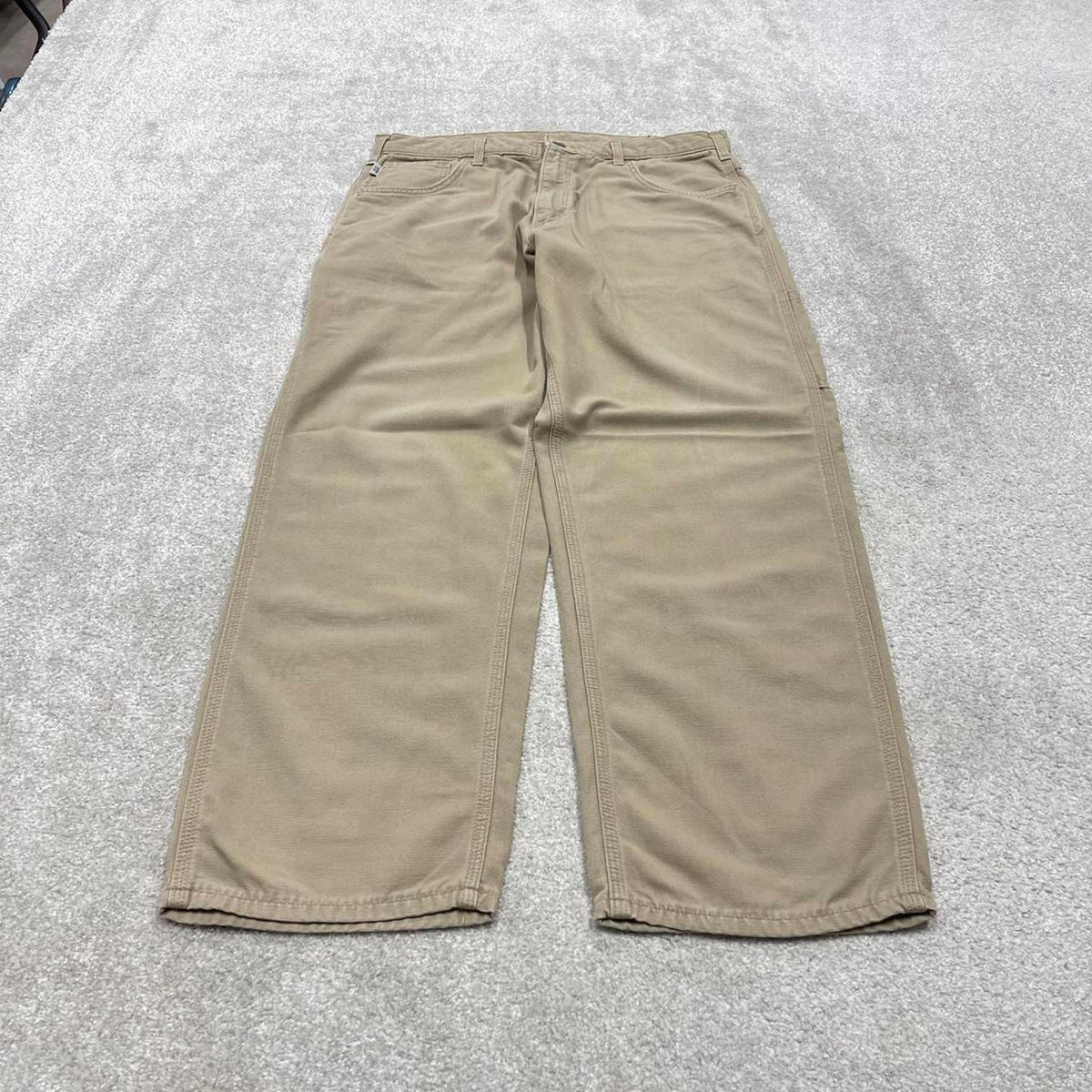 Carhartt FR carpenter jeans W36L30 mens beige loose 00s y2k style cargo trousers