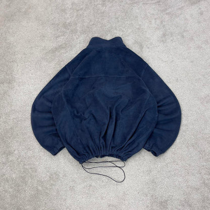 Navy Columbia technical full zip fleece 4XL y2k style autumn adjustable waist
