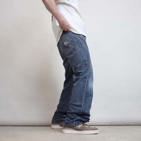 Mens vintage Carhartt jeans W34 L32 blue relaxed 90s style skater jeans