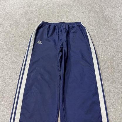 Vintage Y2K baggy Adidas team tracksuit bottoms navy XL Embroidered logo