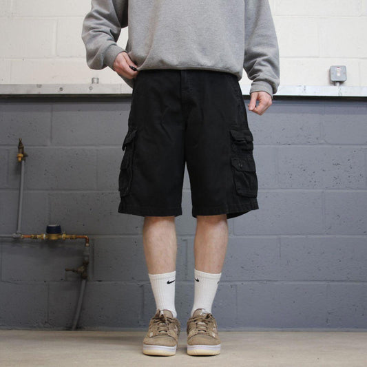 Y2k baggy Lee cargo shorts skater style black Loose chino summer festival shorts