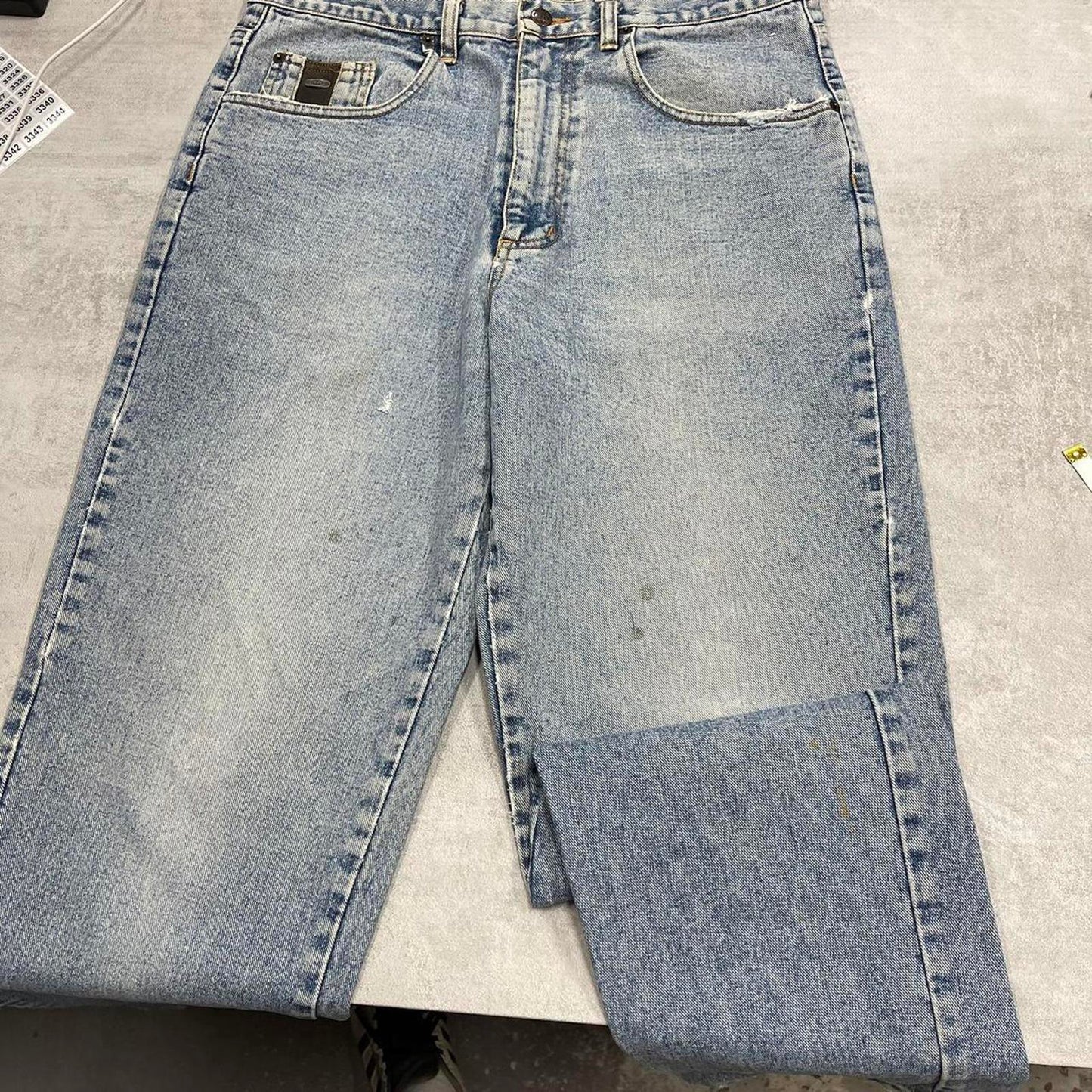 Blue embroidered Pepe Jeans W34L32 y2k style designer denim