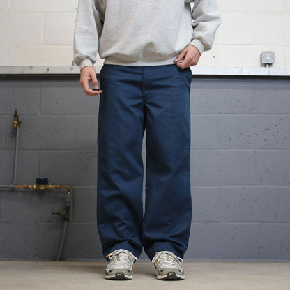Y2K Dickies work pants faded navy Loose leg chino skater style trousers