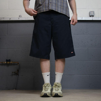 Dickies carpenter shorts chino navy Twill chino skater style shorts loose long leg