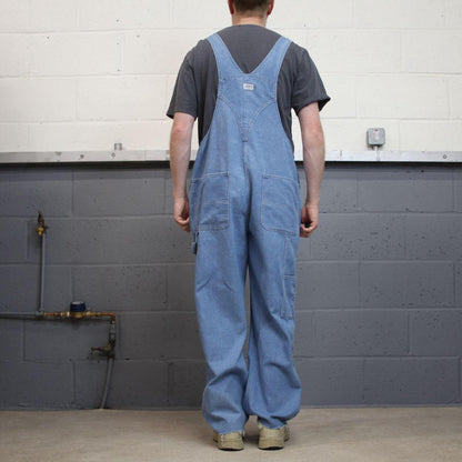 Vintage baggy Dungarees denim overalls blue Liberty workwear bib & brace utility