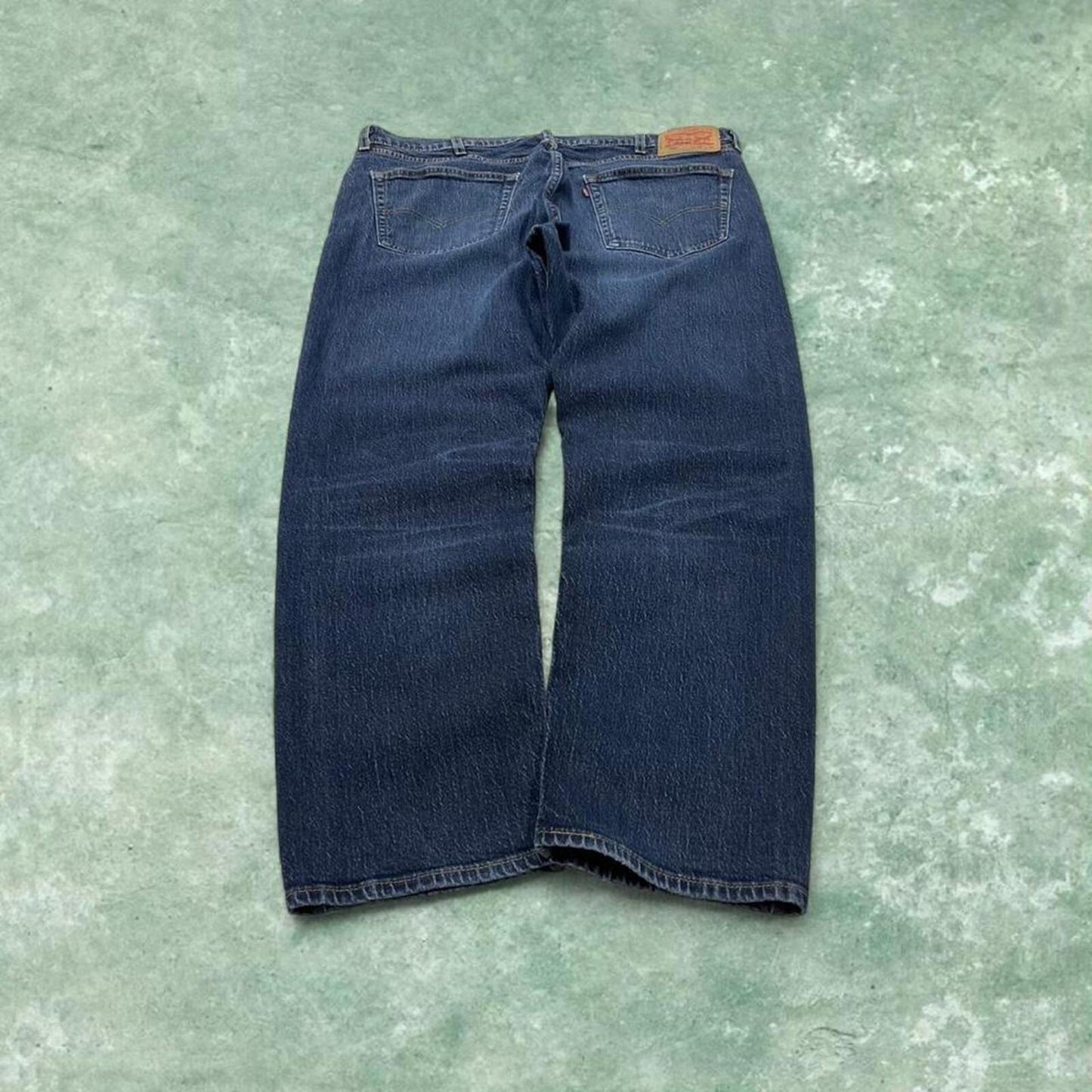 Y2k Levi's 505 jeans straight leg blue Casual denim pants red tab logo