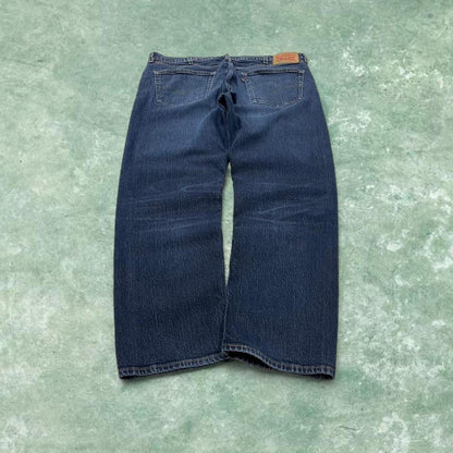 Y2k Levi's 505 jeans straight leg blue Casual denim pants red tab logo