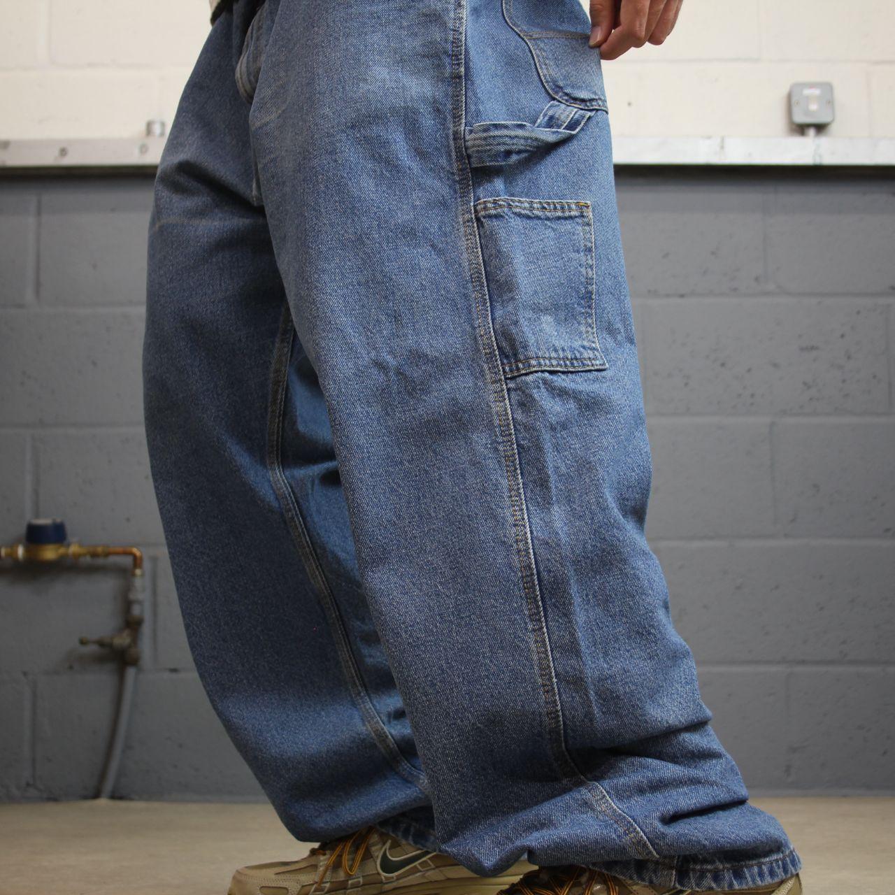 Denim carpenter jeans y2k W40L32 blue Loose straight leg skater style work cargos