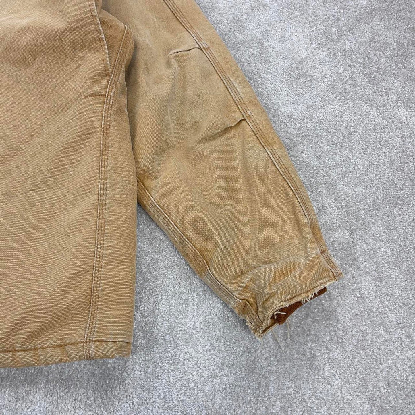 Hamilton brown Carhartt jacket XL - canvas arctic quilt lined chore coat collar