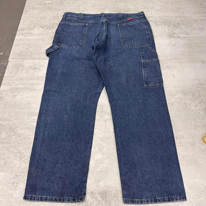 Blue Wrangler carpenter jeans W40L30 Loose denim skate pants