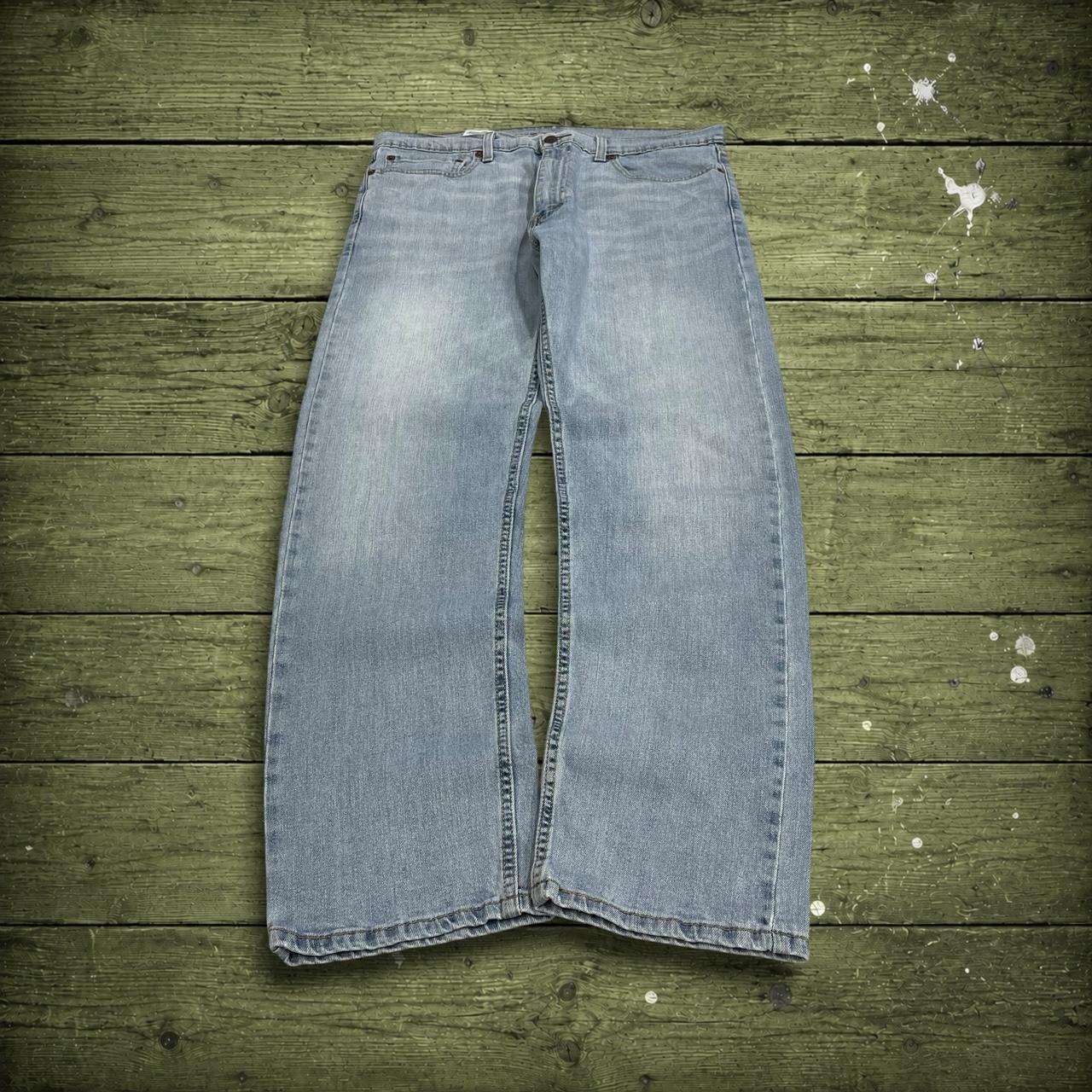 Y2K Levi’s 505 jeans W36L32 washed blue Straight fit 5 pocket belt loops red tab logo