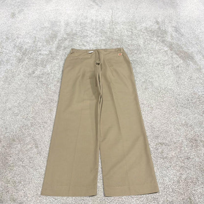 Vintage y2k baggy work pants beige Loose chino style skate trousers Red Kap workwear patch logo