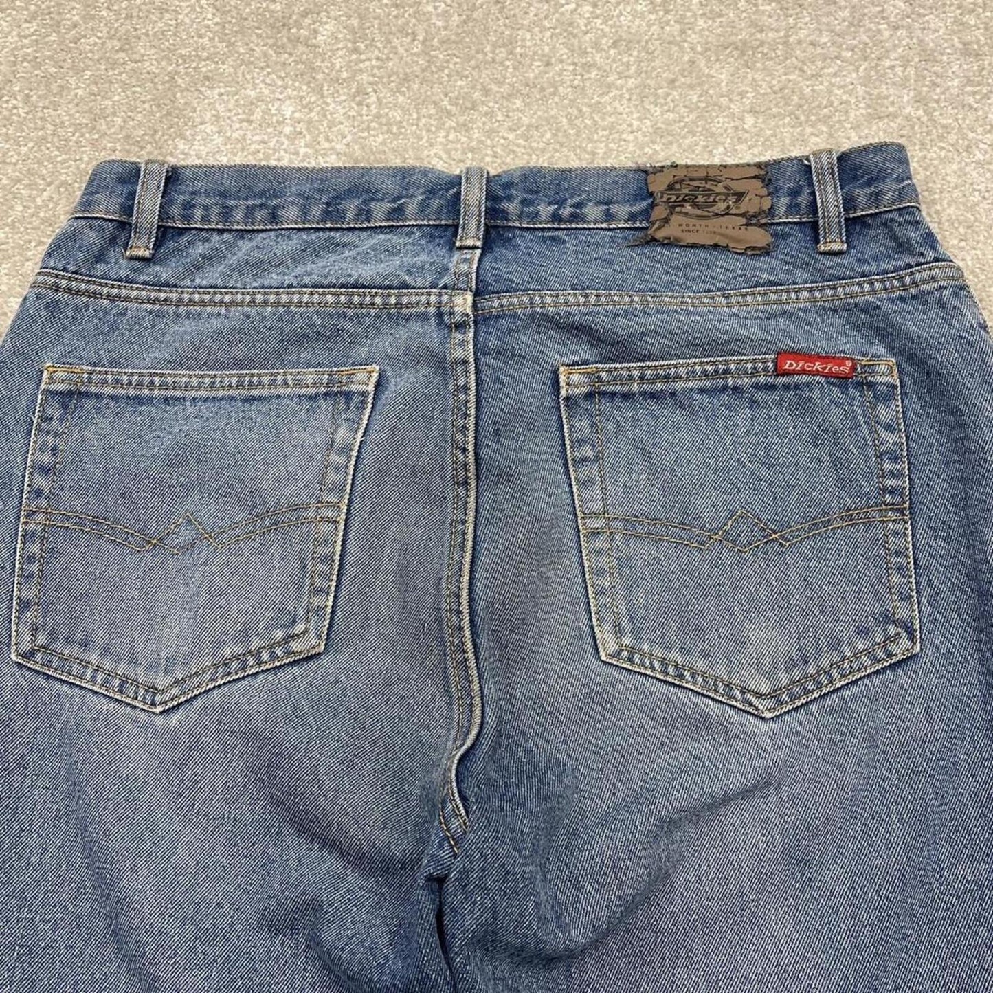Dickies work jeans loose denim blue Regular fit skate style work pants
