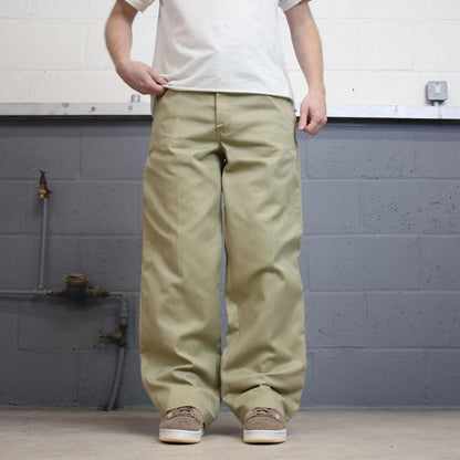 Baggy Dickies pants W34 L32 khaki beige loose twill chino style skater pants