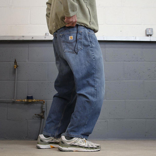 Y2K vintage Carhartt jeans blue Relaxed fit denim skate style work pants