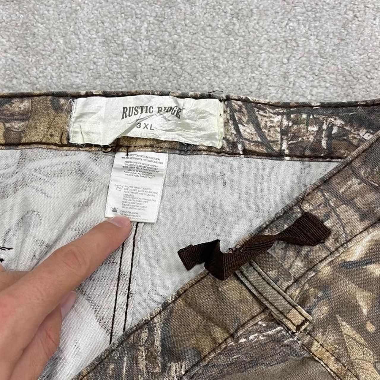 Realtree baggy camo cargo pants wide leg Y2K khaki camouflage outdoors hunting utility trousers