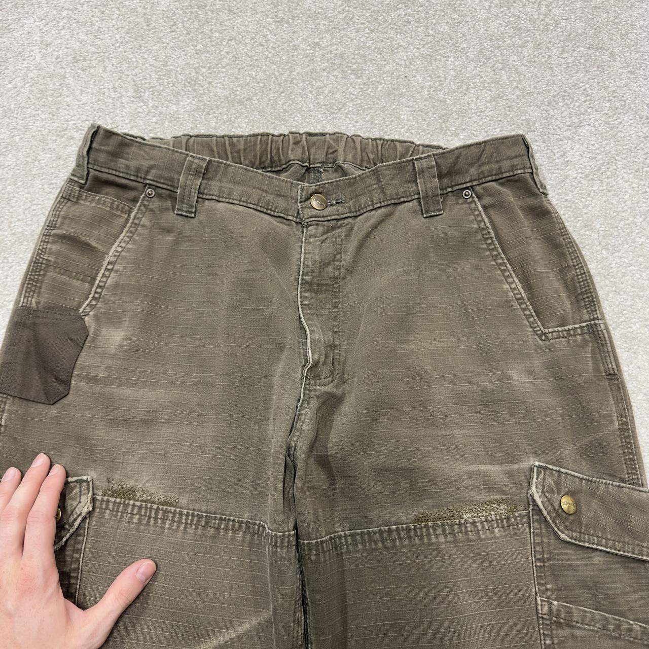 Carhartt double knee cargo pants y2k relaxed utility trousers Loose leg skater style workwear pants
