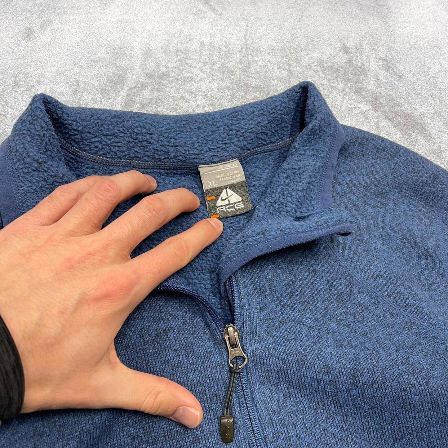 Nike ACG technical fleece XL women's y2k style navy full zip up autumn winter