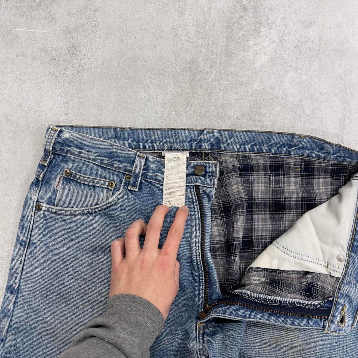 Blue Carhartt jeans W38L32