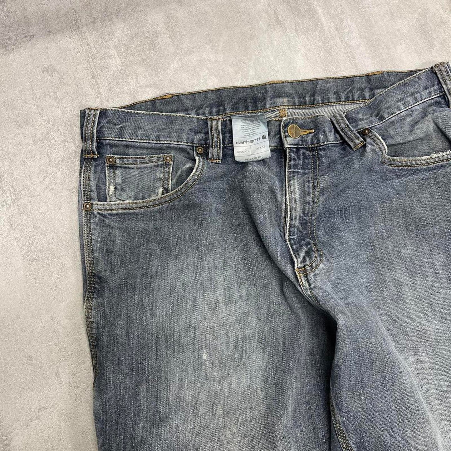 Blue Carhartt carpenter jeans W36 L32 Relaxed fit denim work skate jeans