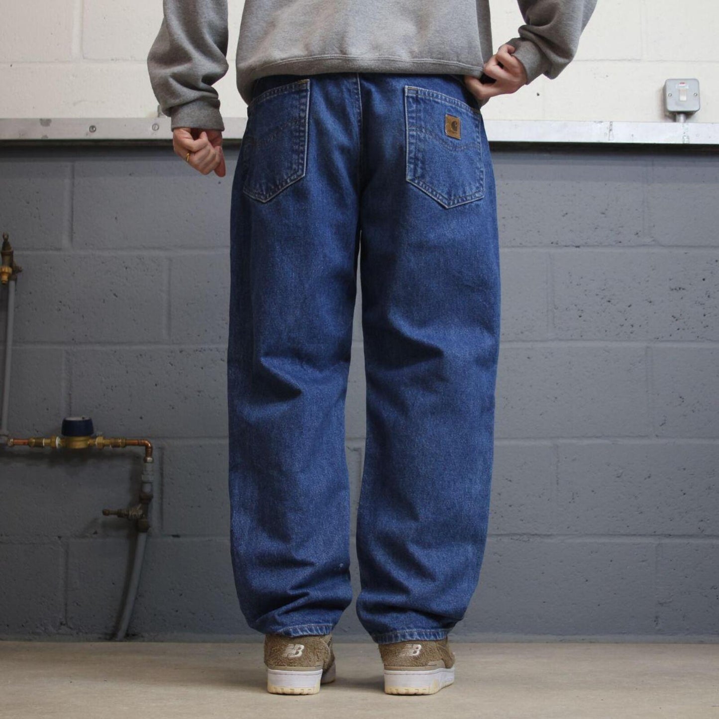 Carhartt workjeans relaxed fit blue Loose 100% cotton denim skate style work pants