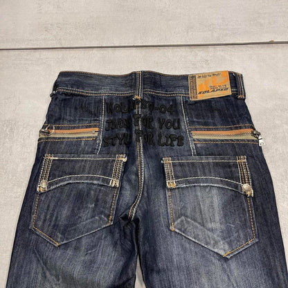Kolapso jeans W30L34 straight y2k hip hop style denim jeans