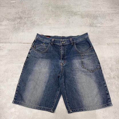 Baggy denim jorts W36 loose skater style hip hop shorts