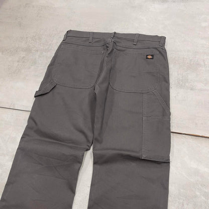 Loose Dickies carpenter jeans W34L31 90s skate style grey canvasy cargos