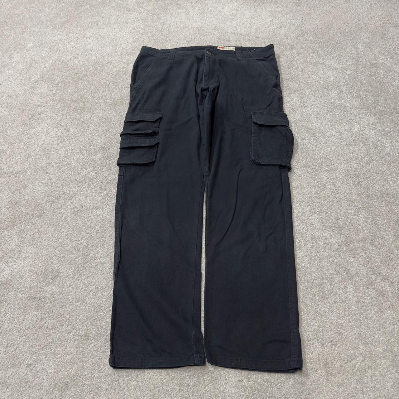 Wrangler cargo pants y2k black W34L30 Regular taper skater utility work pants