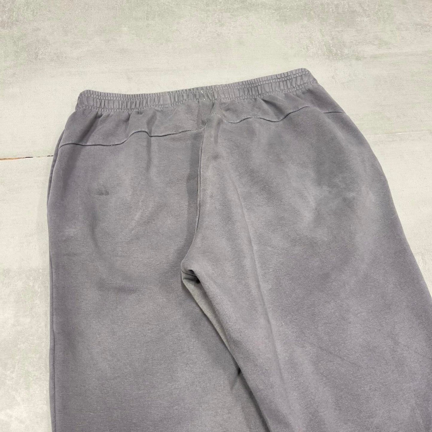 Y2k Adidas tracksuit bottoms Large men's grey joggers casual sports gym wear track pants soft