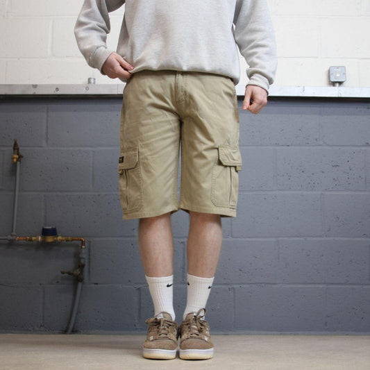 Y2k Wrangler cargo shorts utility khaki Loose summer festival outfit