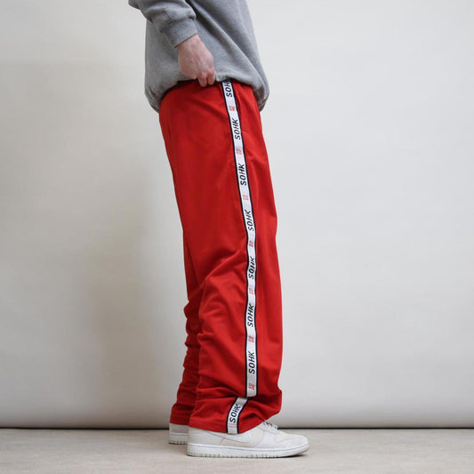 School Of Hard Knocks tracksuit bottoms XL red SOHK 90s style baggy trackies