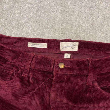 Bootcut Y2K corduroy pants burgundy Universal thread high rise wide wale chunky jumbo cord trousers