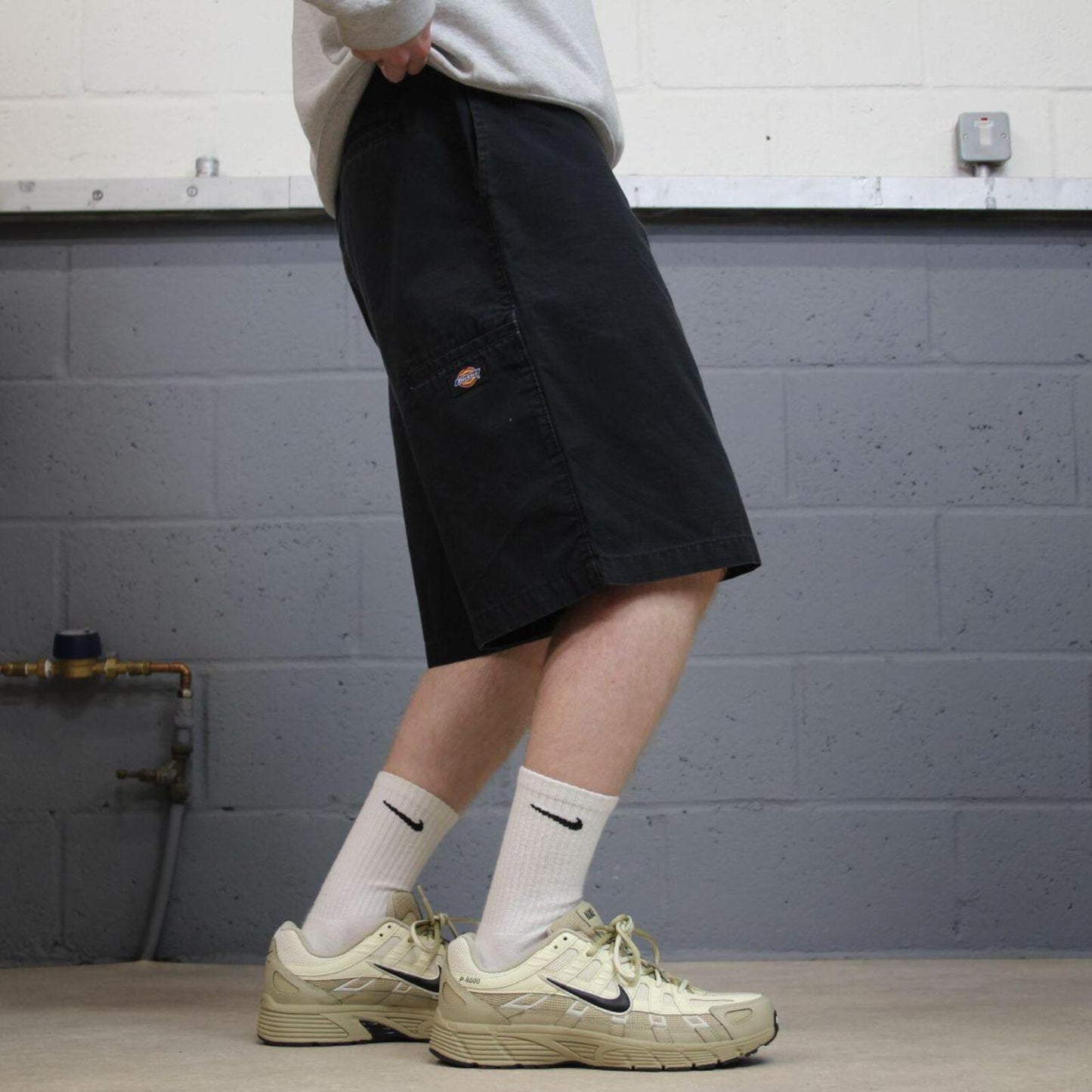 Dickies baggy carpenter shorts black Workwear skater style shorts loose leg
