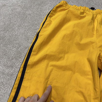 Y2K Nautica loose leg tracksuit bottoms yellow L Mesh lining drawstring and elasticated waist