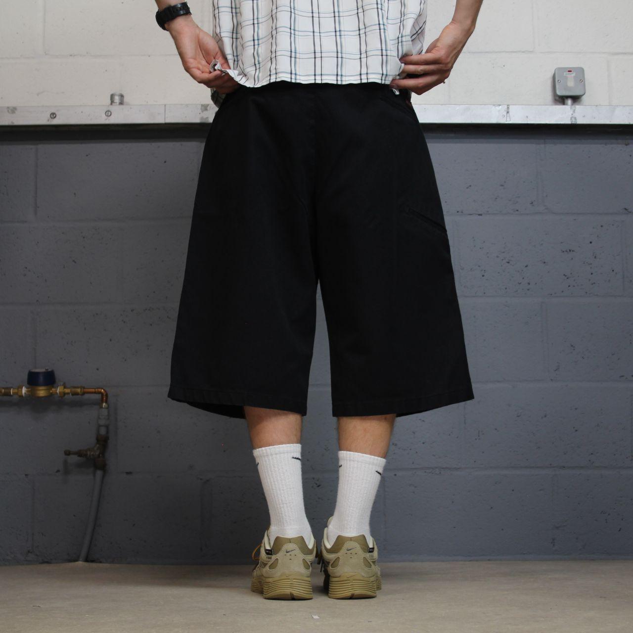 Dickies extra baggy chino shorts black carpenter Chino style skater shorts wide leg festival