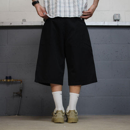 Dickies extra baggy chino shorts black carpenter Chino style skater shorts wide leg festival