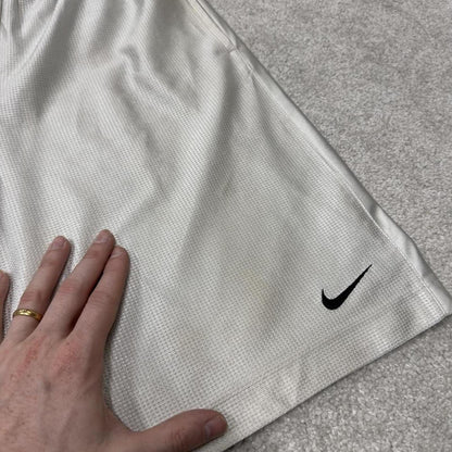 Nike Basketball sports shorts y2k white silver Casual style comfy loose floaty summer gym shorts