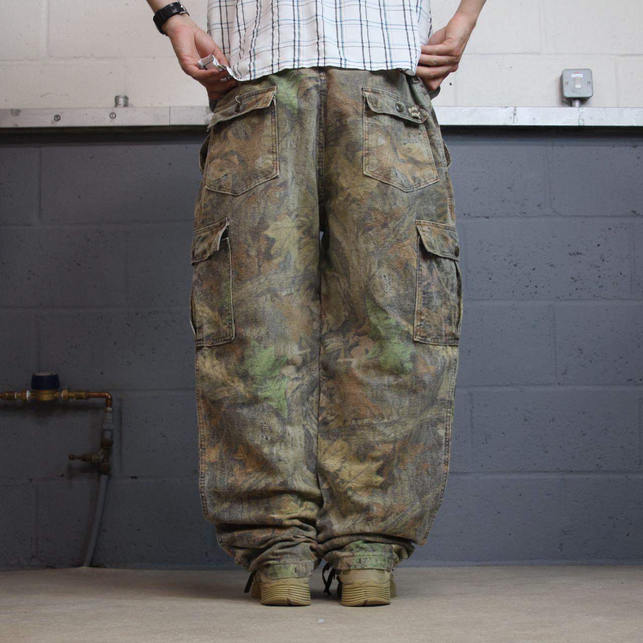 Baggy Realtree camo cargo pants Y2K XL khaki Spartan advantage Realtree camouflage hunting