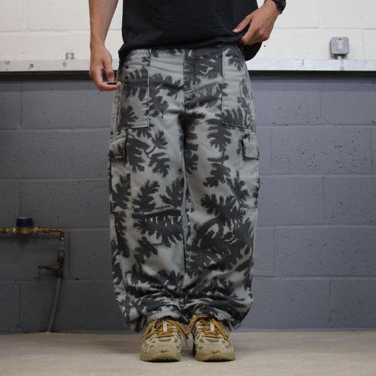 Baggy camo cargo pants grey PSE Mask loose floaty leg camouflage trousers