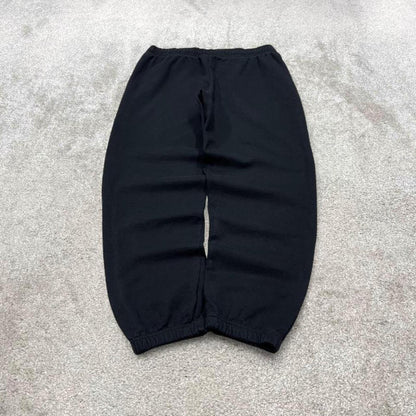 Y2k Champion sweatpants black cuffed joggers Loose pirates print tracksuit bottoms