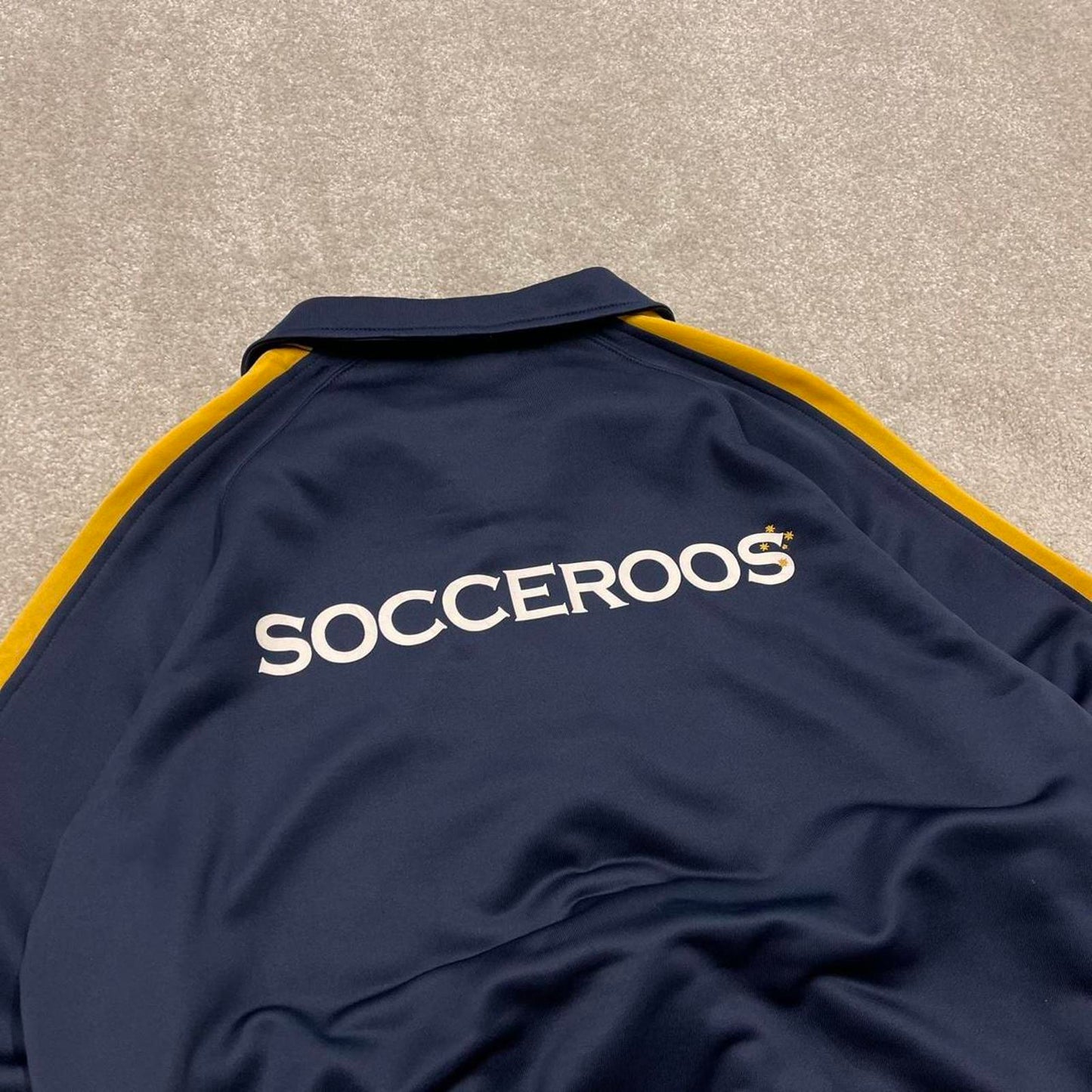 Y2k 00s Nike track jacket Medium men's navy Australia football full zip track suit top embroidered