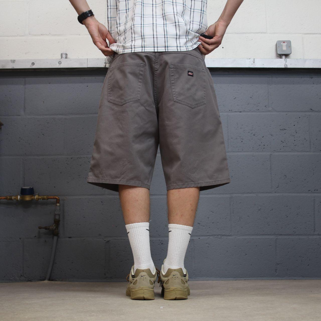 Dickies chino shorts Y2K grey Twill chino style skater shorts loose leg festival